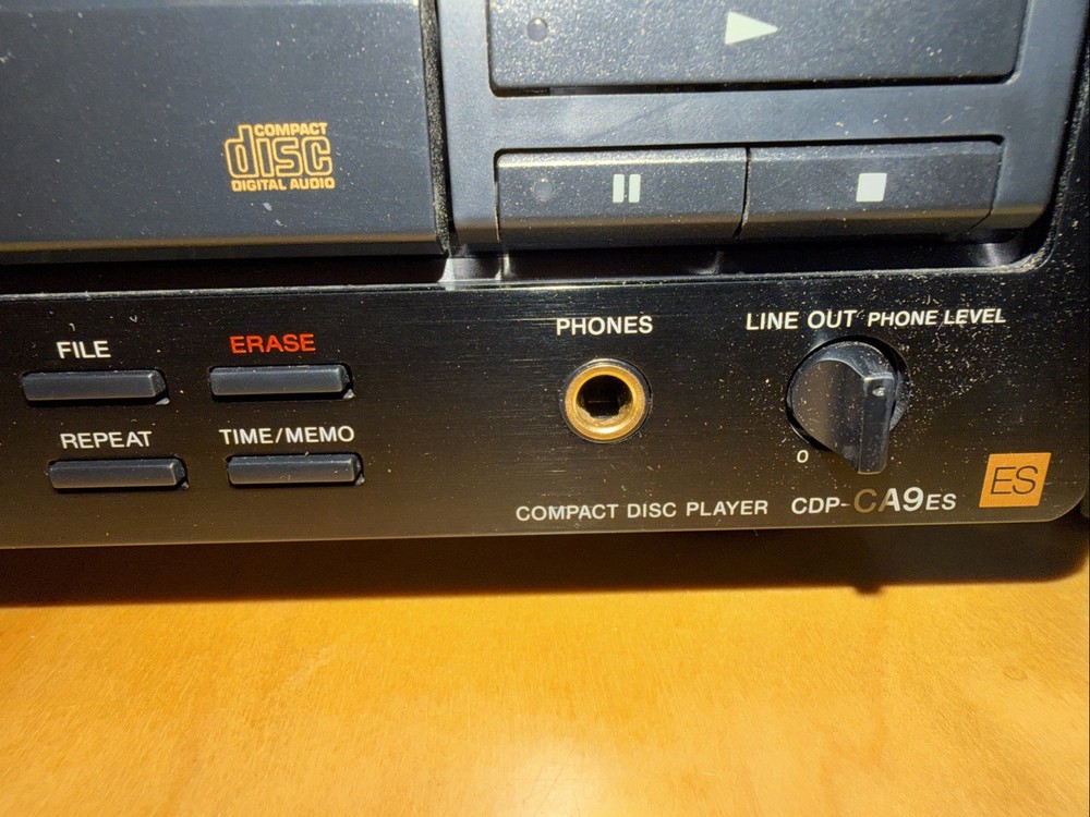 Sony 5 Disc Exchange System. Model CDP-CA9ES. Tested. Working. With Remote!