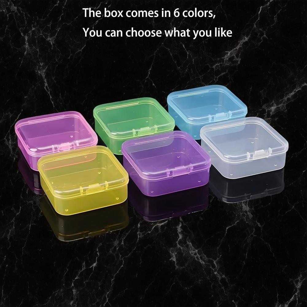 Purple Plastic Box-Bead Organizer Box-30Pcs Plastic Bead Storage Containers C...