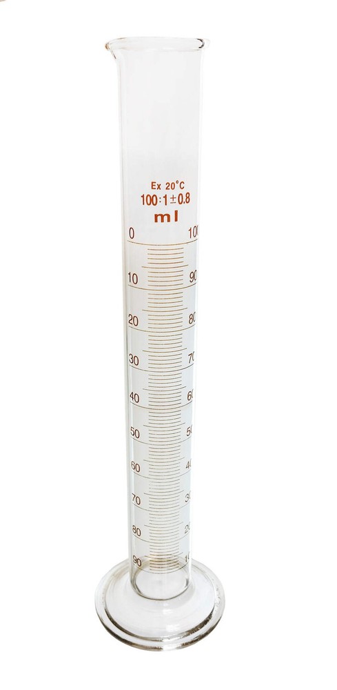 Cylinder, Double-Scale, Borosilicate Glass, 100ml