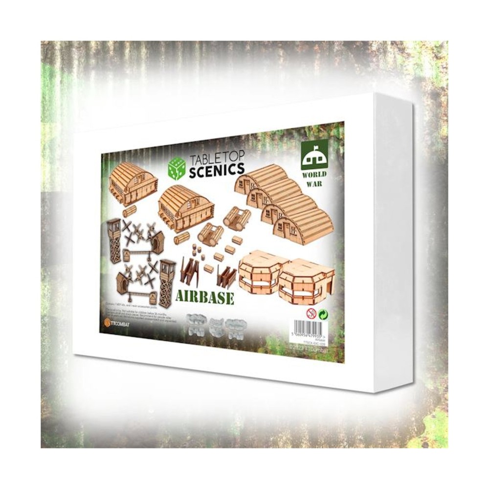 TT Combat MDF Terrain Airbase - White Box Bundle SW (New)