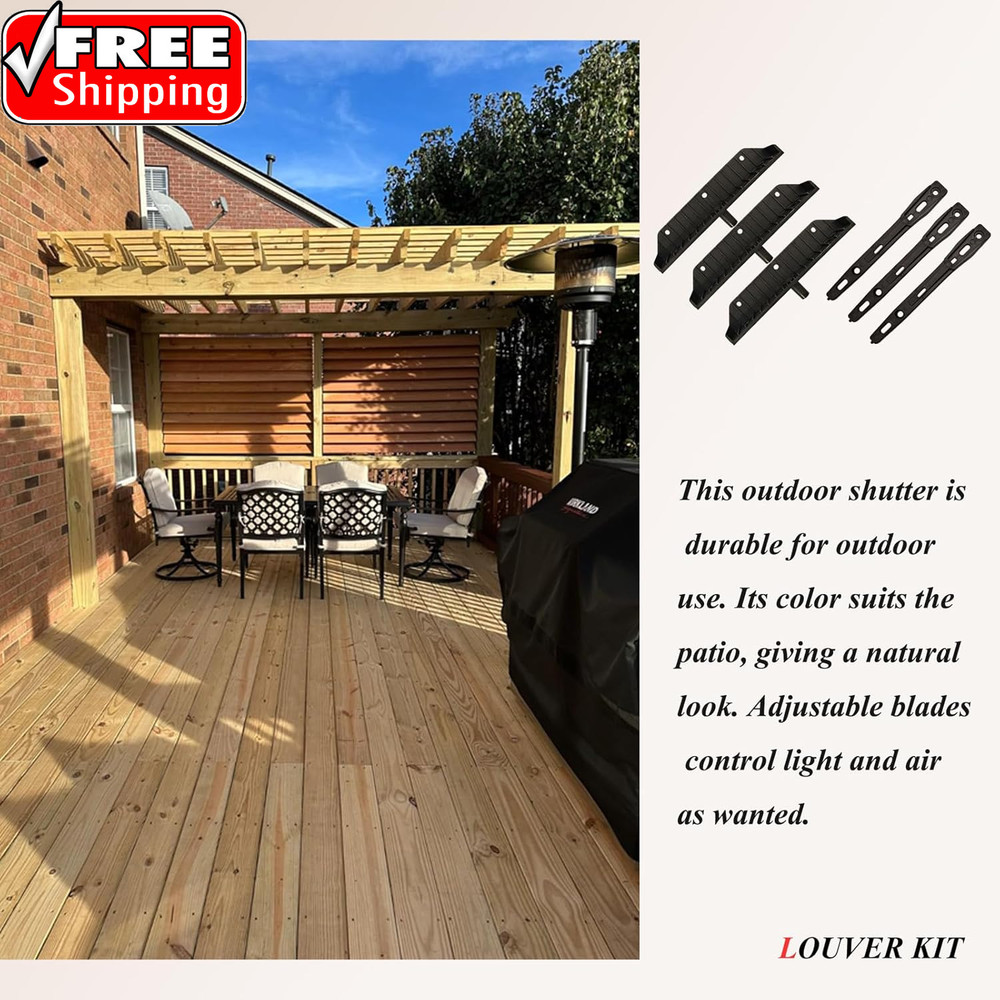 Louver Bracket Kit, Deck Sunblind System, Shutters Hardware System for Windows G