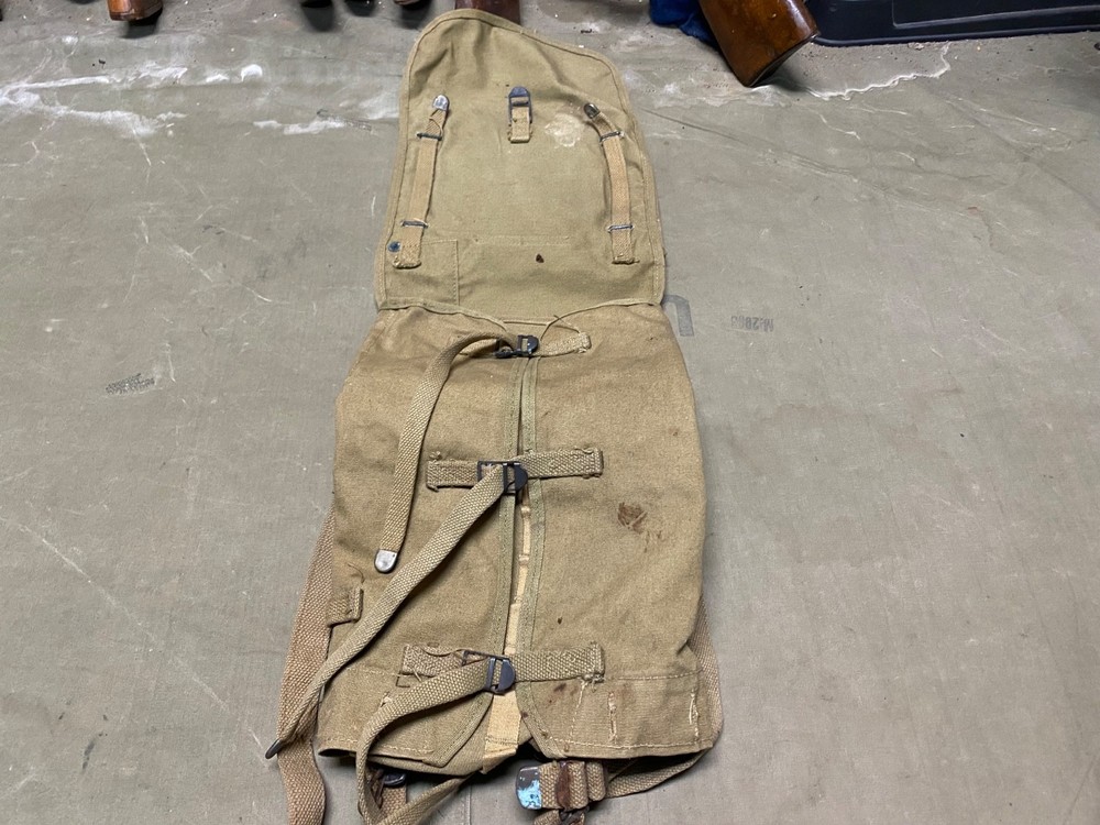 ORIGINAL WWII US ARMY M1942 COMBAT FIELD HAVERSACK BACKPACK-OD#3, 1942