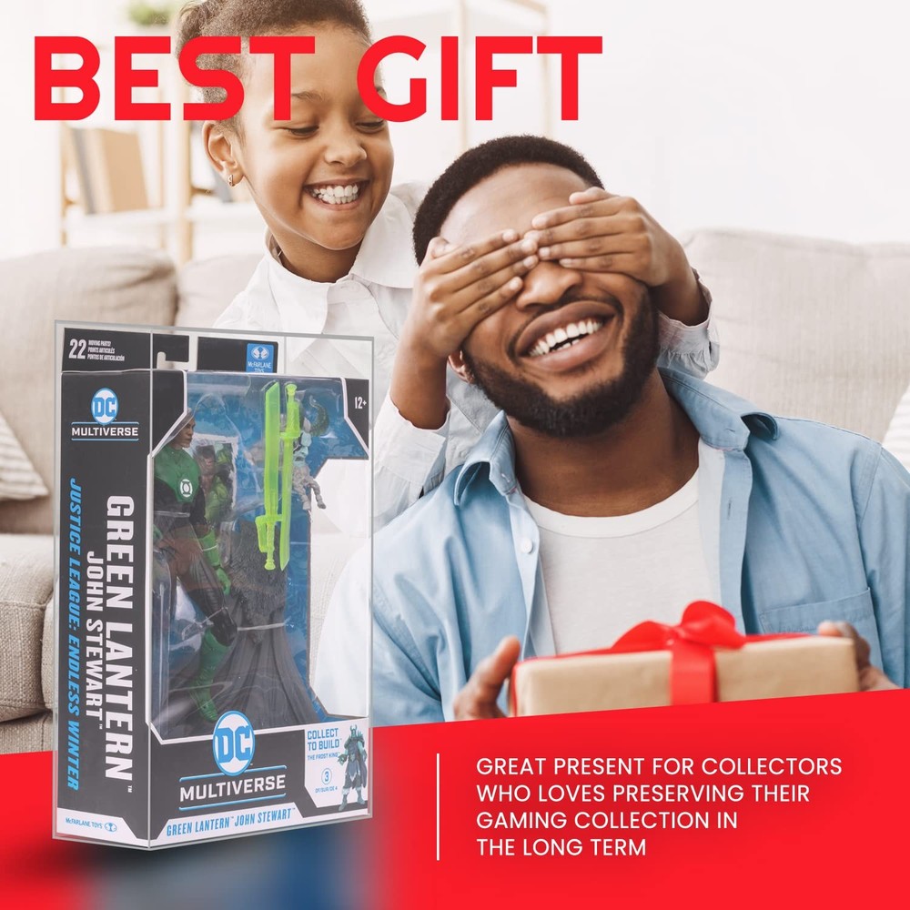 Action Figure Display case Protector for McFarlane DC Multiverse 7 Figures, Prou