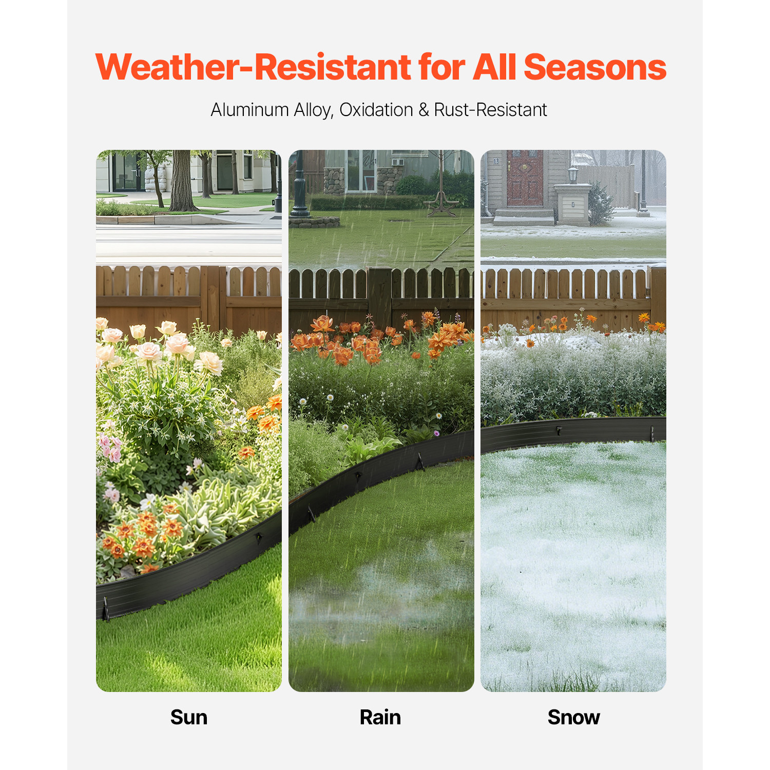 Metal Landscape Edging 8Packs 72in Rust-Resistant Bendable for Yard Garden