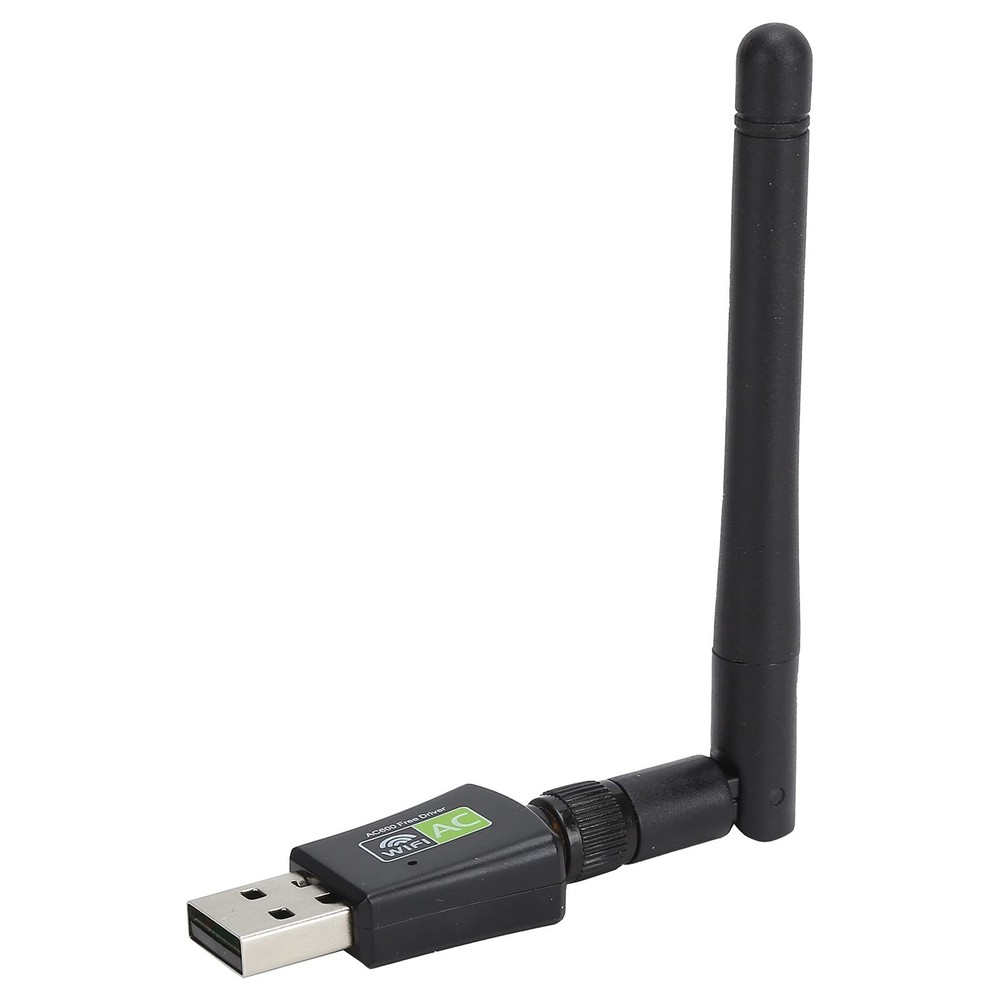 USB Adapter, Network Card, WLAN Receiver Antenna, Ethernet 600Mbps, Black