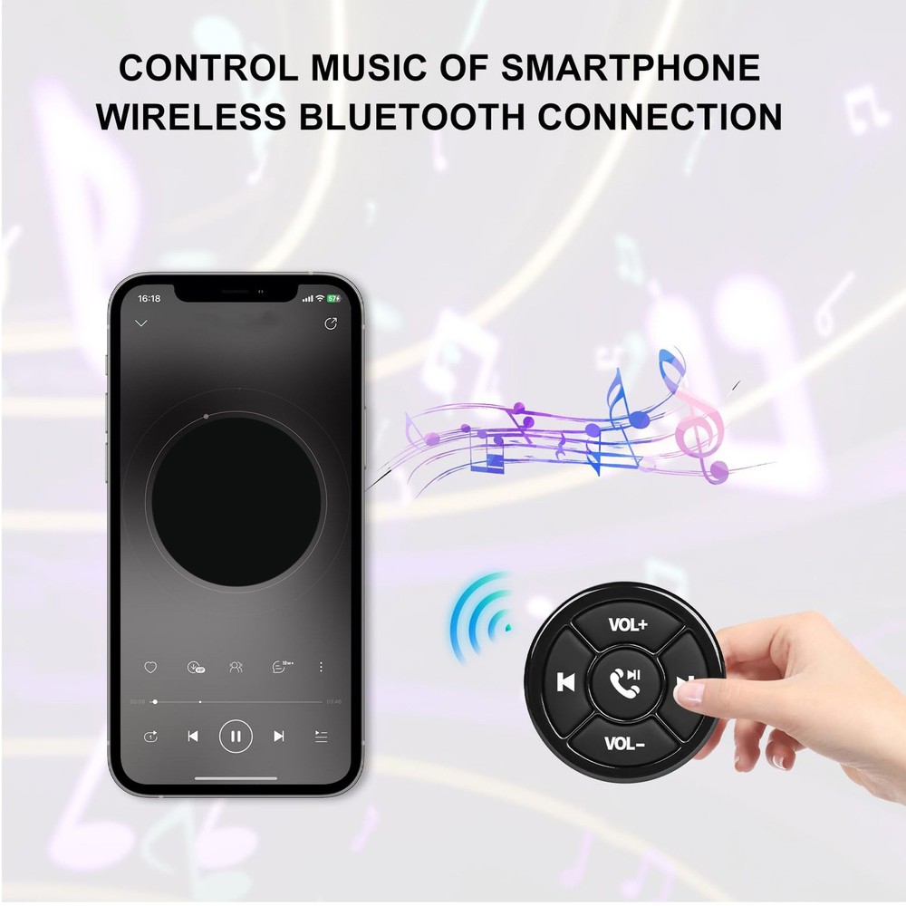 Car Wireless Multimedia Button Remote Control Steering Wheel Radio Controller