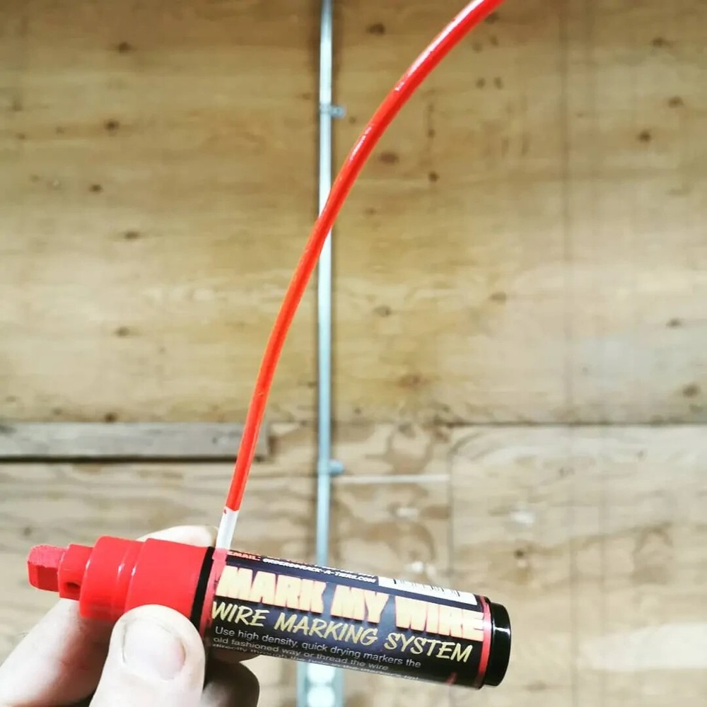 Rack-A-Tiers 52480RD Mark My Wire - Wire Marking System, Red