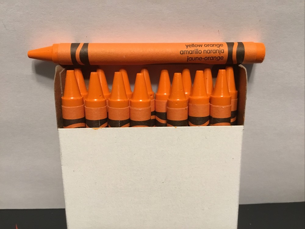 (16) Crayola Crayons (yellow orange) BULK