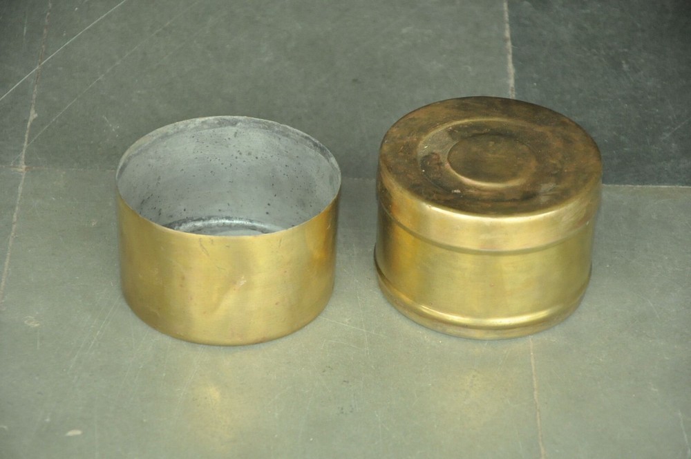 Vintage Brass 2 Compartment Handcrafted Solid Fine Lunch/Tiffin Box