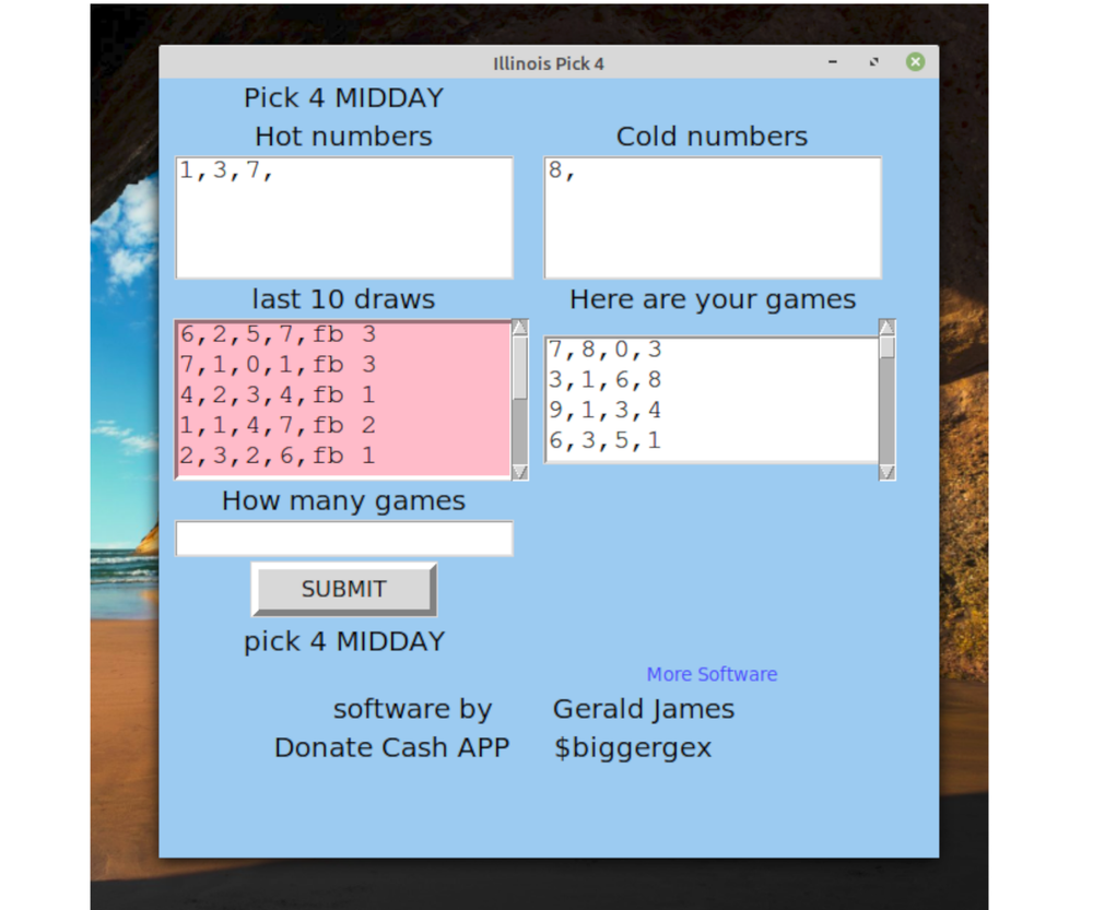 Illinois Pick 3 & 4 Lottery Numbers software DVD for Windows 7 & 8 & 10