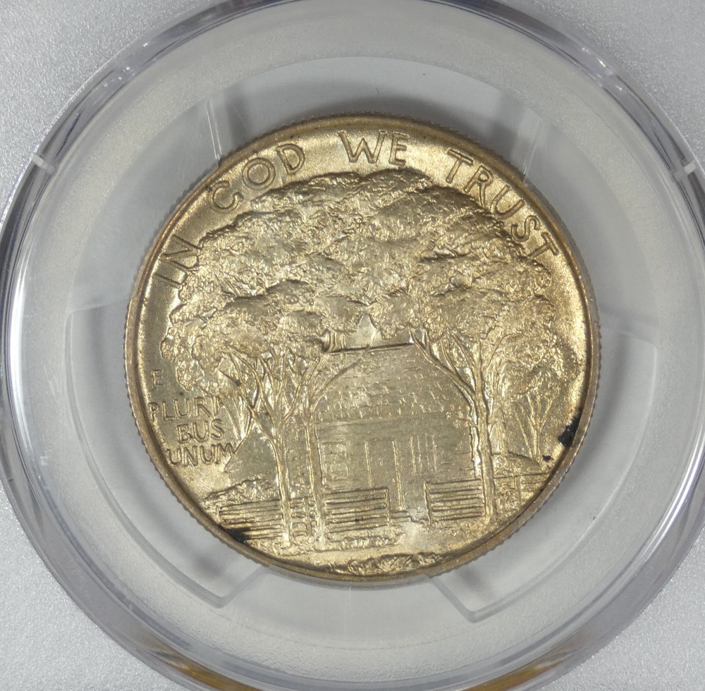 1922 Grant Memorial Silver Commemorative Half Dollar PCGS Secure Plus MS 65