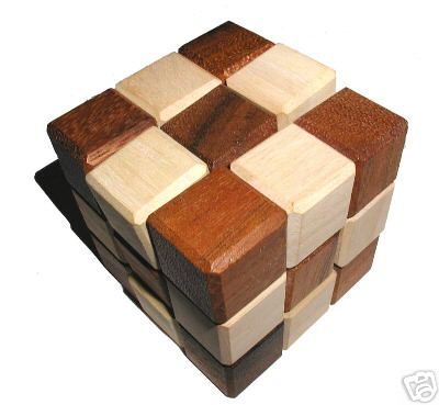 PREMIUM Snake brain teaser wood puzzle size MEDIUM