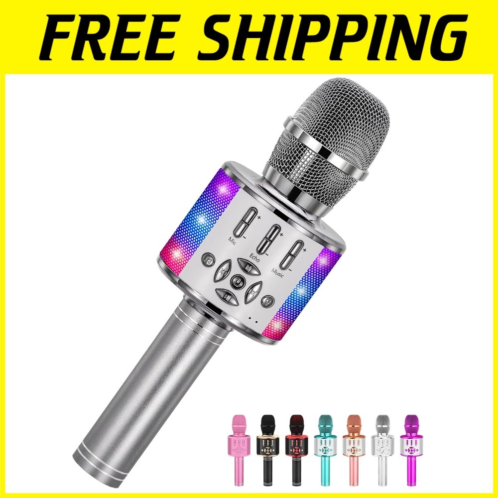 Portable Wireless Karaoke Microphone for Kids