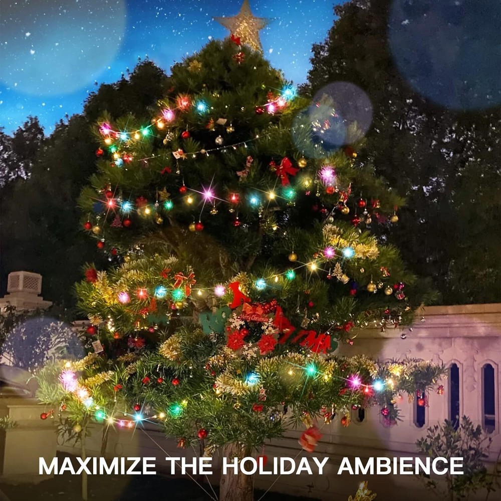 Globe String Lights 33Feet 96LEDs Plug in Fairy String Lights with Remote Timer