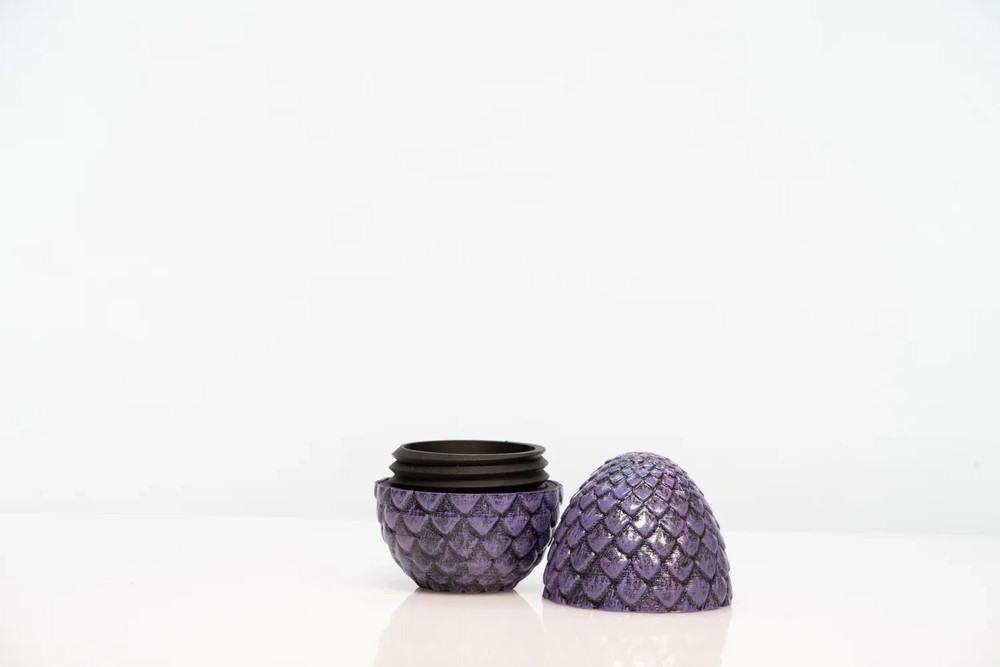 Dragon Egg Container - Silver