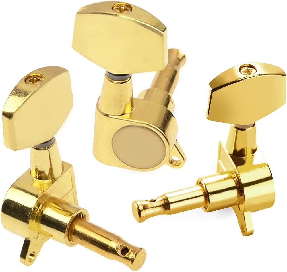 Complete 3 String Box Guitar Replacement Part inclued Saddle Bridge gold