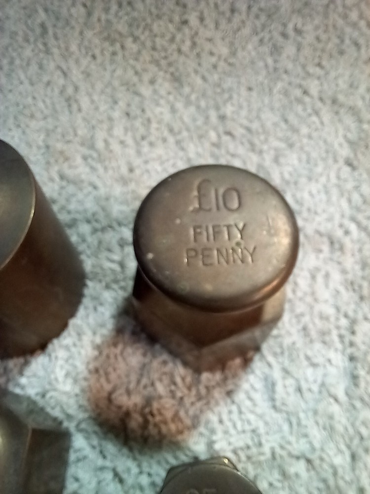Vintage Brass Weights Post Office