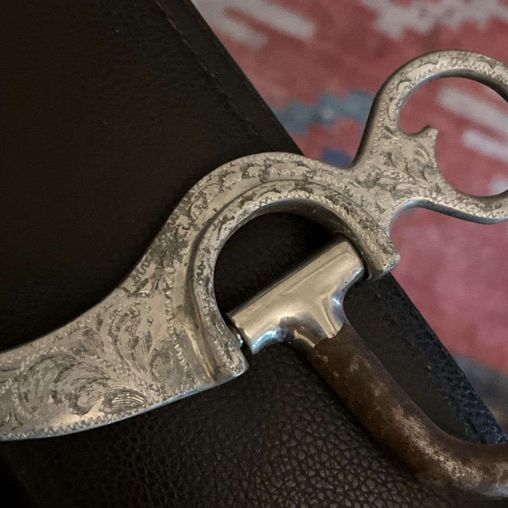 Fracious Gauthier engraved Curb Bit 5” Pre Owned