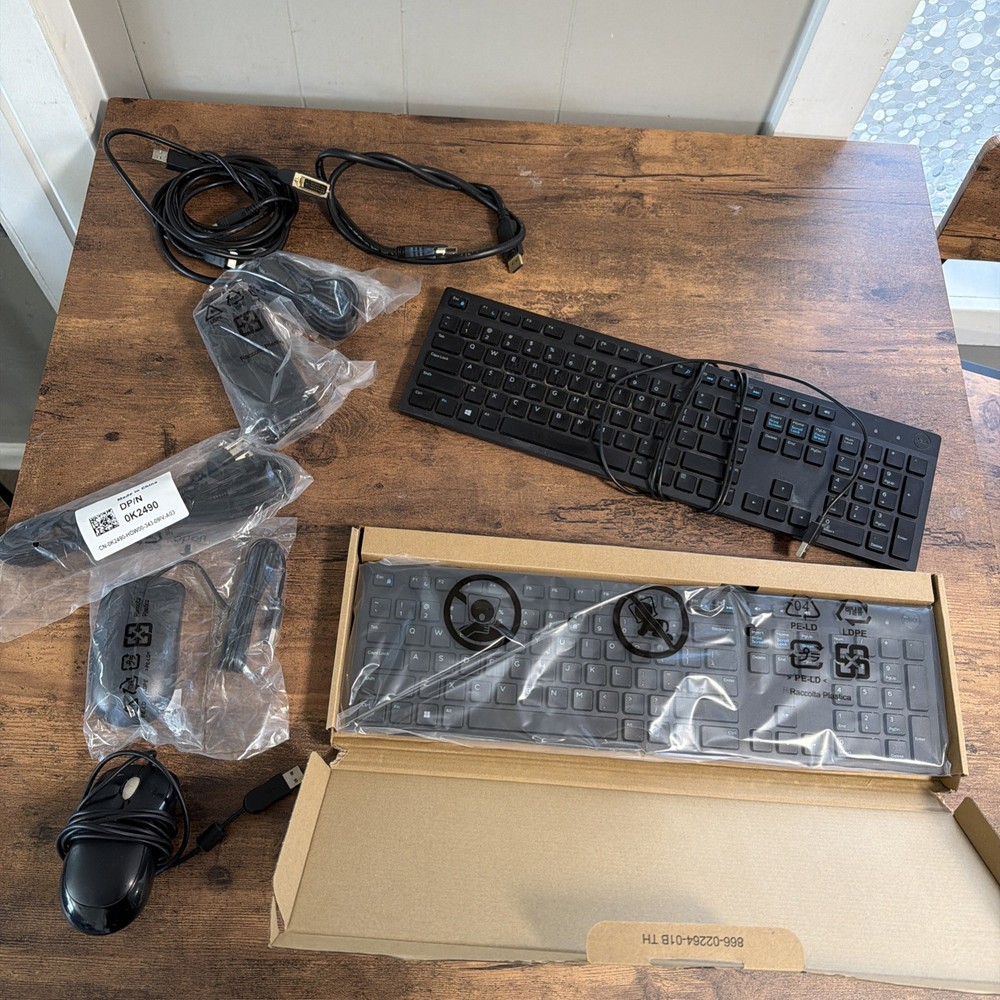 Brand New Computer Bundle 2 Keyboards, Computer Mouse, Cables, Accessories Mic