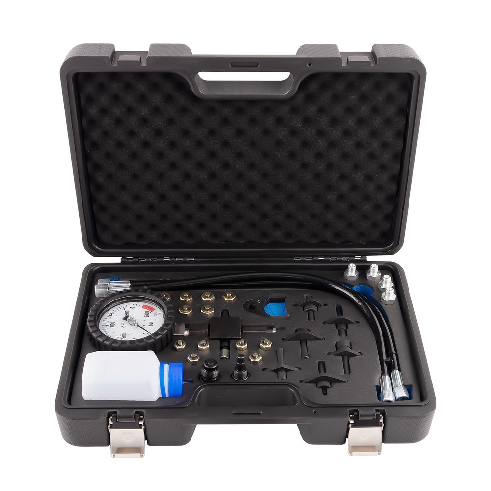 Diesel Engine Common Rail Pressure Test Kit 2000BAR Diagnostic Tool with Hoses