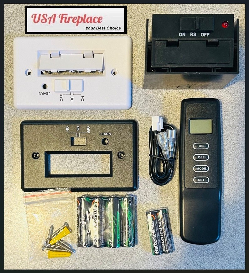 Fireplace Thermostatic Remote Control Kit, Skytech Compatible, W/Batteries, NEW!