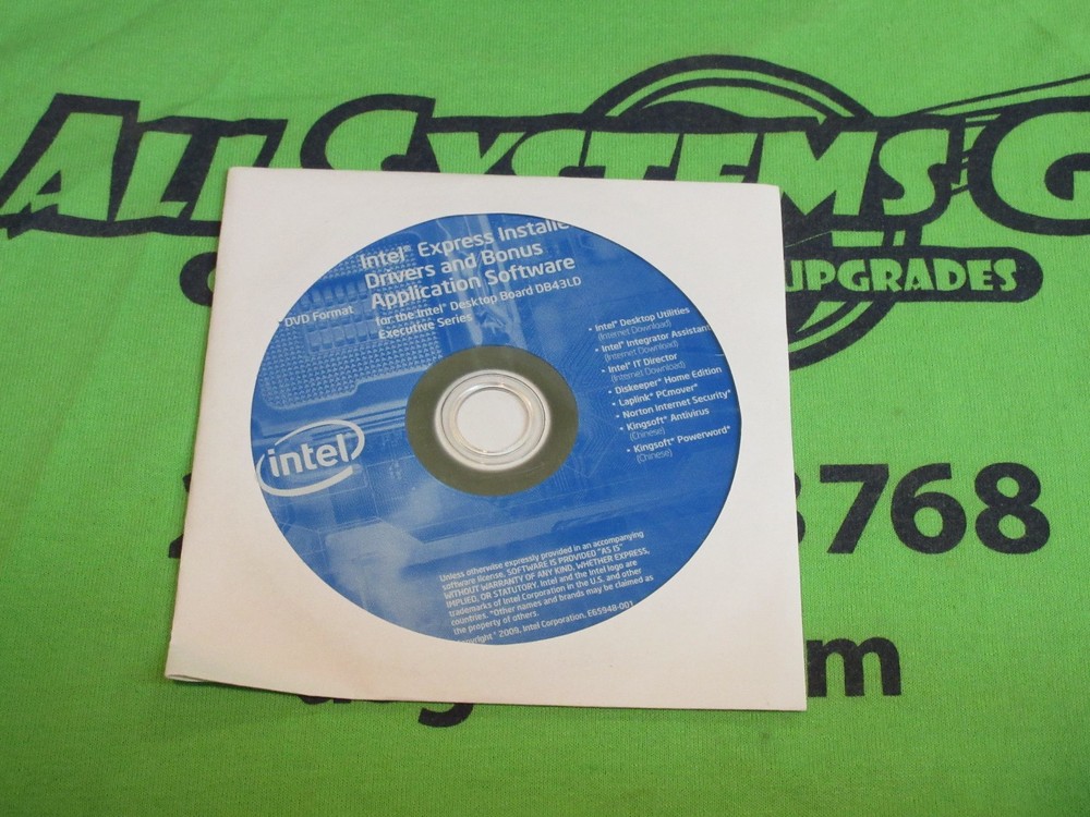 Intel Express Installer Driver CD - DB43LD