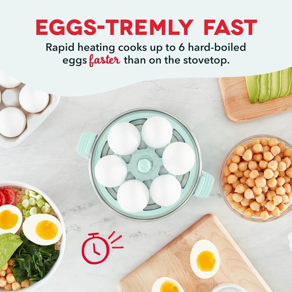 Egg Cooker: 6-Egg Capacity for Boiled, Poached, Scrambled, Omelets