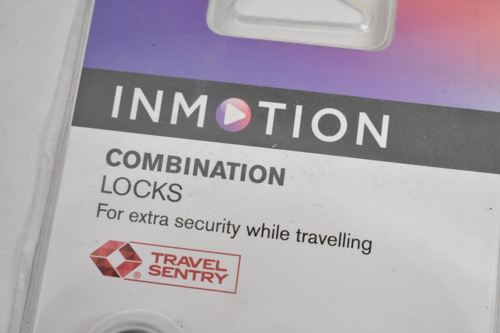 Inmotion Combination Locks 2 Pack Security Travel Sentry Black Padlocks