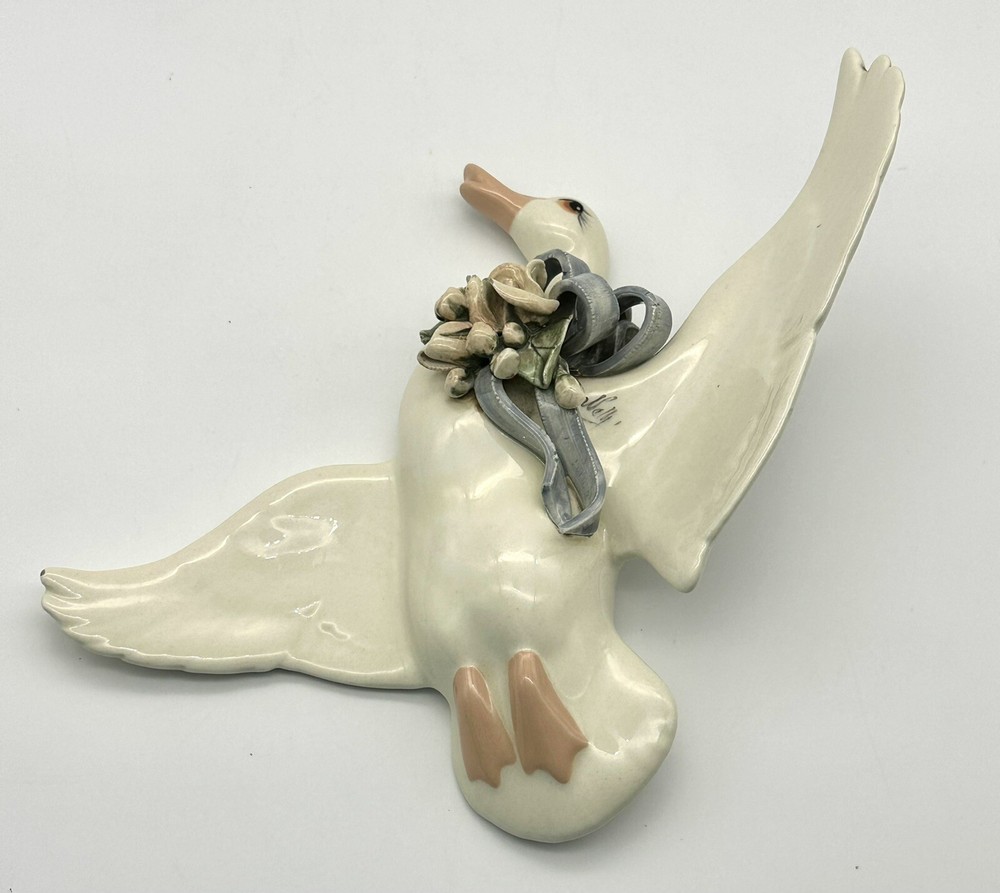 Ceramic Goose in Flight Wall Hanging