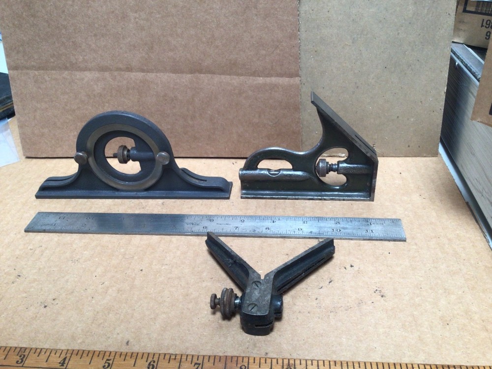 #10 Machinist Precision LUFKIN Combination Square Set