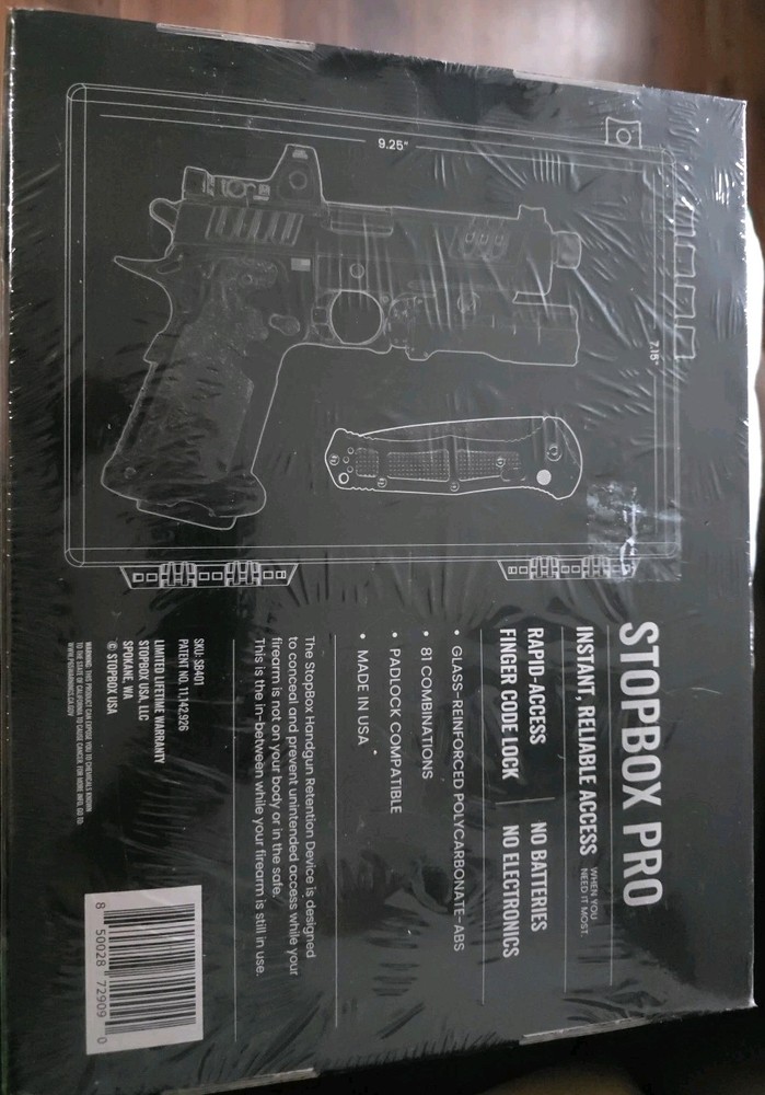 Stop Box Pro Rapid Access Gun Safe