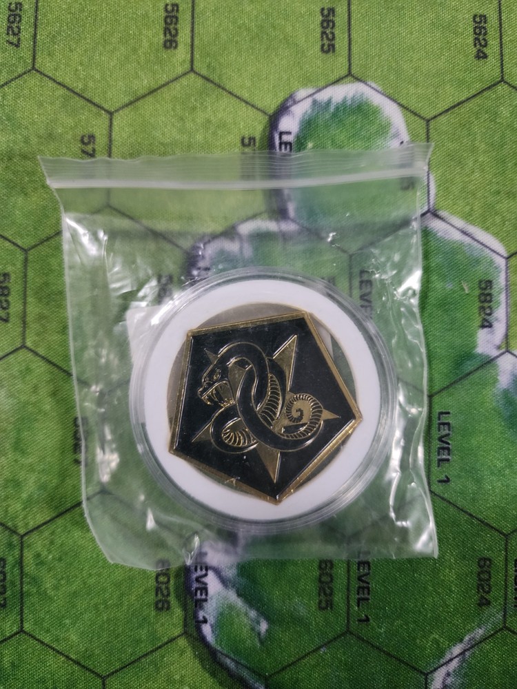 Battletech Kickstarter Challenge Coin Clan Star Adder