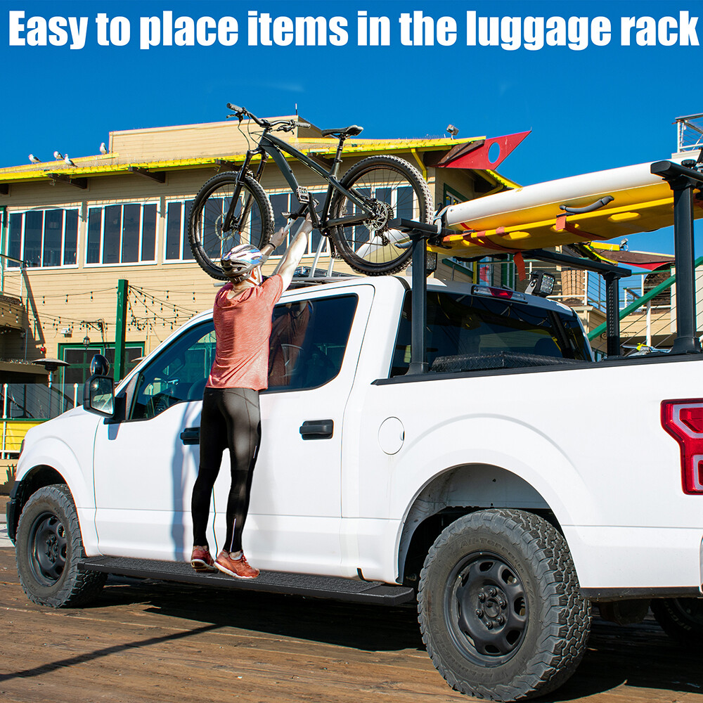 Black Running Boards for 2019-2026 Dodge Ram 1500 Crew Cab 6" Nerf Bar Side Step