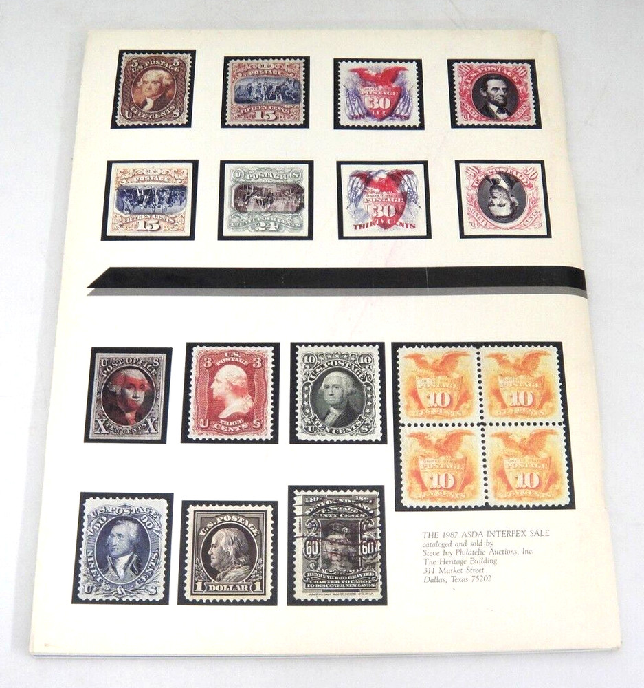 Steve Ivy Stamp Auction Catalog 1987 ASDA Interpex Covers from Story Collection