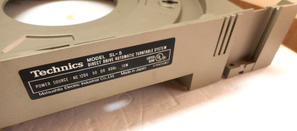 TECHNICS SL-5 TURNTABLE - PLINTH - PARTING OUT