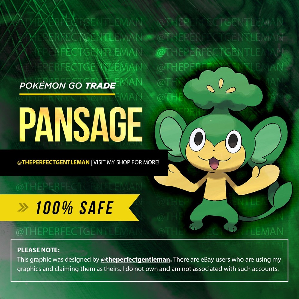Pansage Pokemon #511 GO