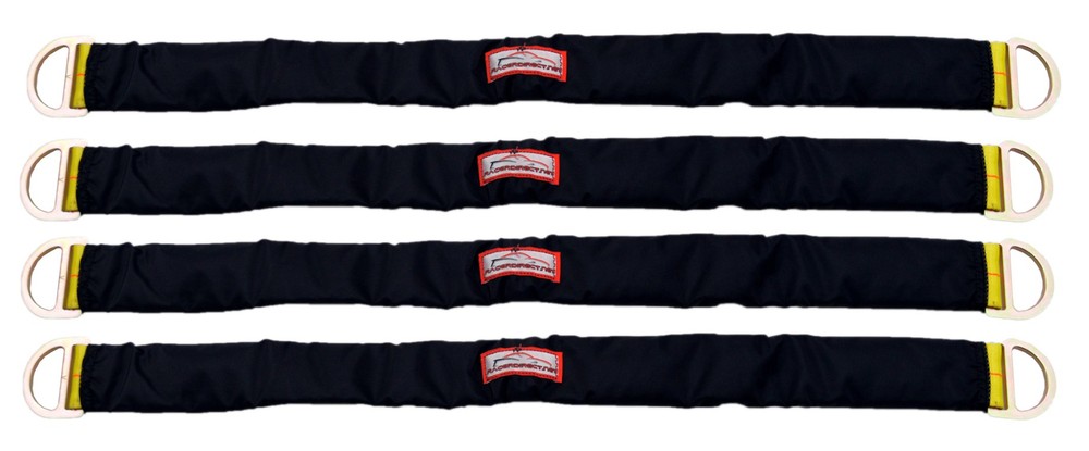 TRAILER D RING AXLE STRAPS 4 PACK 5,500 WORKING LOAD STRENGTH 30" LONG