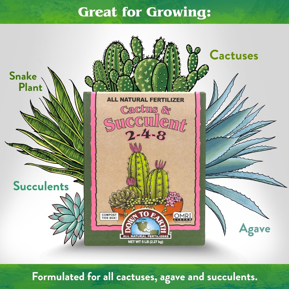 Down To Earth 2-4-8 Cactus Mix  5 LB