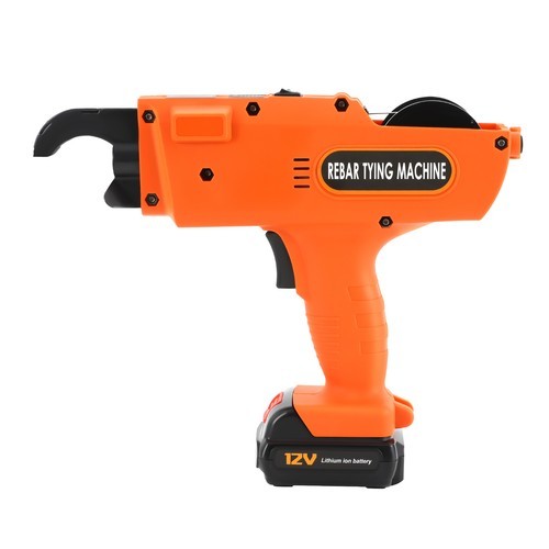 Orange Automatic Rebar Tying Machine Rebar Tier Tool single Battery 8-34mm