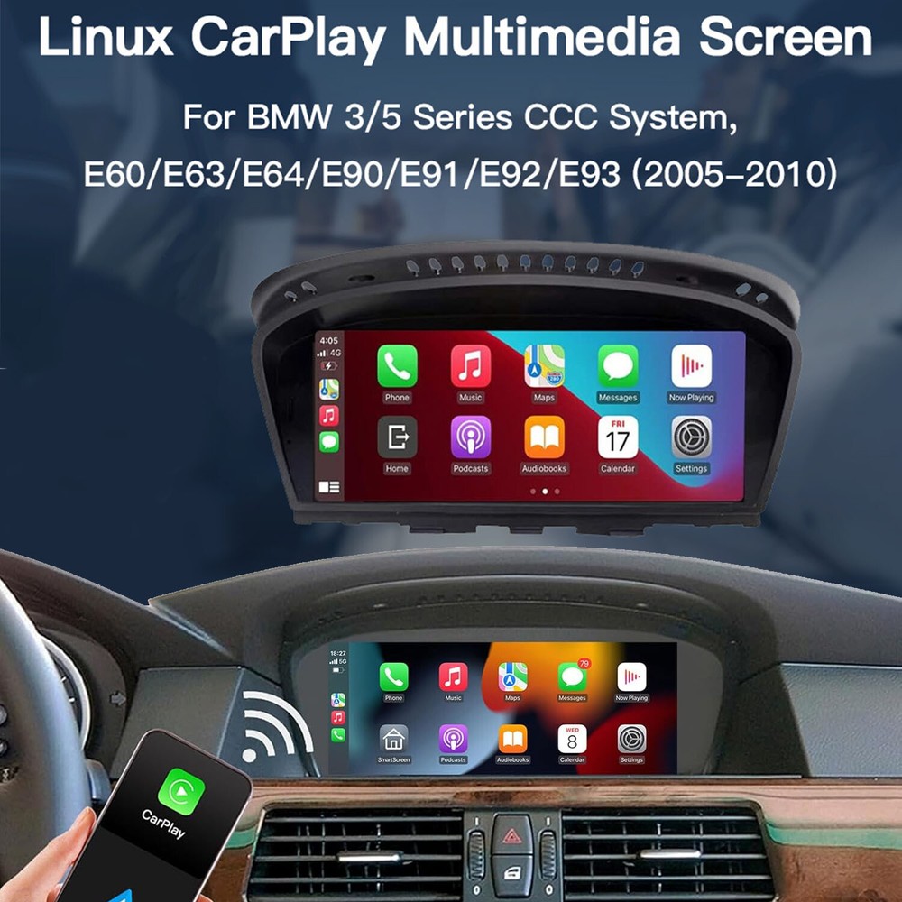 Android Auto/Wireless CarPlay For BMW 3/5er CCC E60 E61 E62 E63 E64 E90 E91 E92