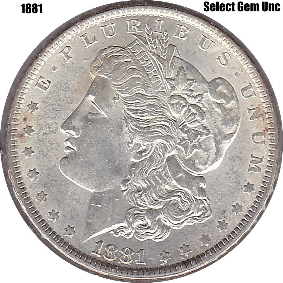 1881 Morgan $1 in BU