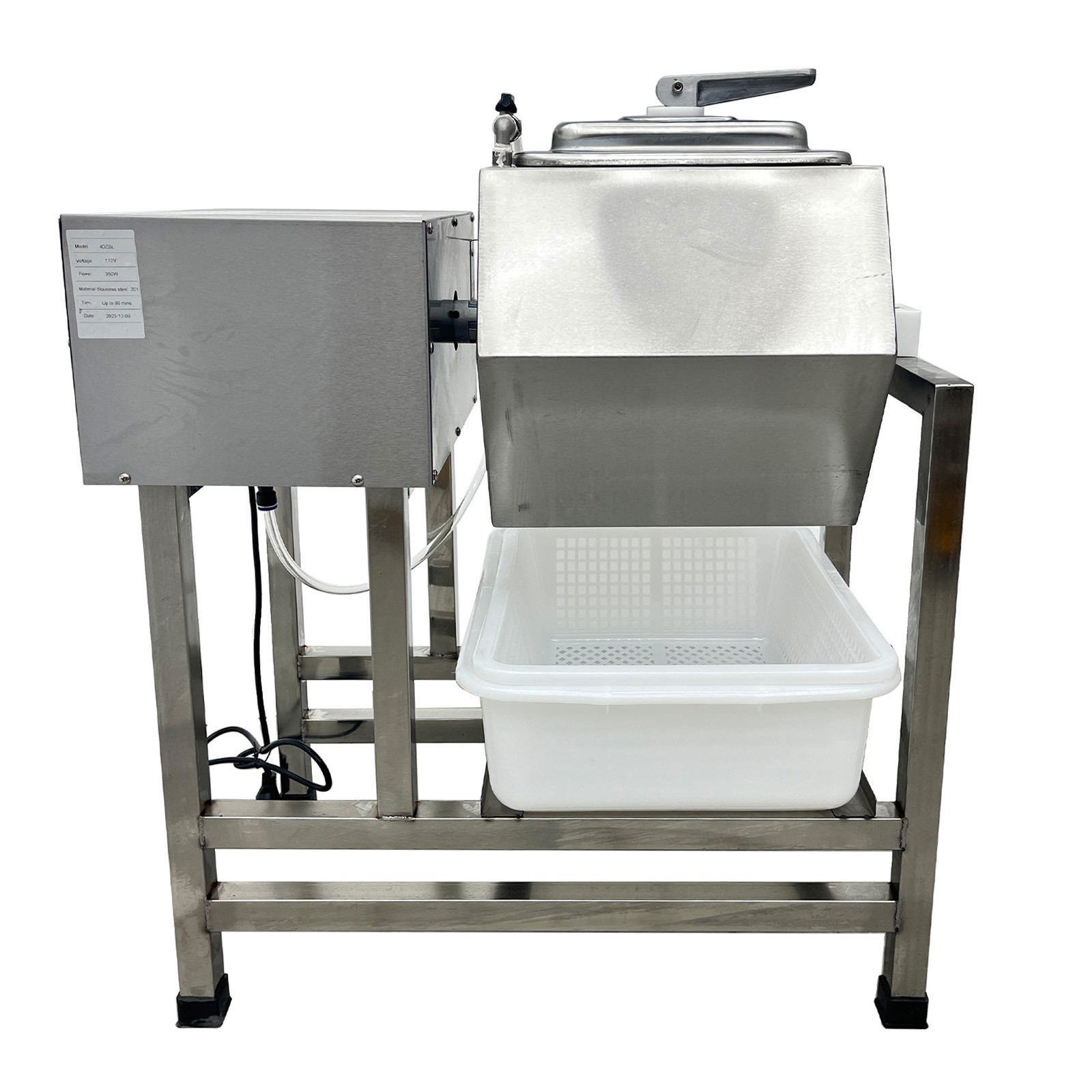 45L Vacuum Tumbler Machine Hexagon Drum 110V Meat Marinator Beef/Chicken/Wings