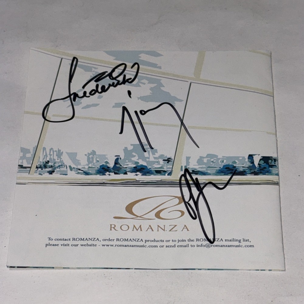 SIGNED Romanza Hearts Afire Autographed CD Booklet