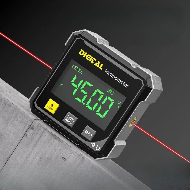 Pocket Digital Level Protractor Inclinometer Professional Digital Display Angle
