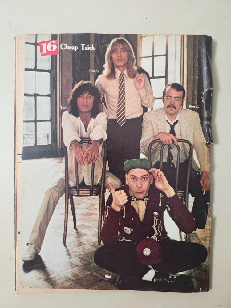 KISS RARE 1979 Vintage 16 Magazine Cheap Trick Loose Cover Writing NO POSTER