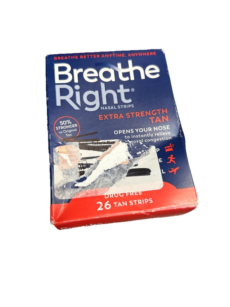 Breathe Right Nasal Strips 26 Count exp 10/28