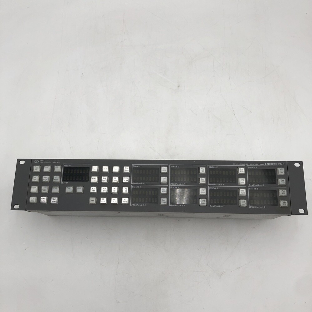 USED Grass Valley Encore/Prelude PMB Control Panel POWER TESTED READ B