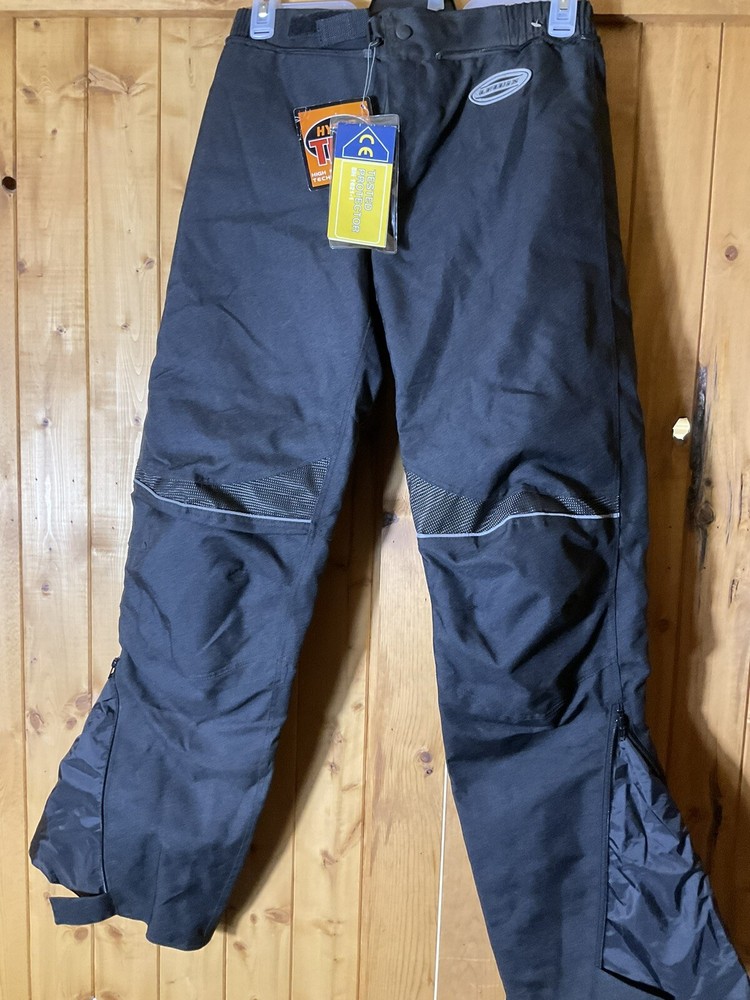 New With Tags Lewis Motorcycle Pants Hyper Tec With Knee Guards Size UK Medium