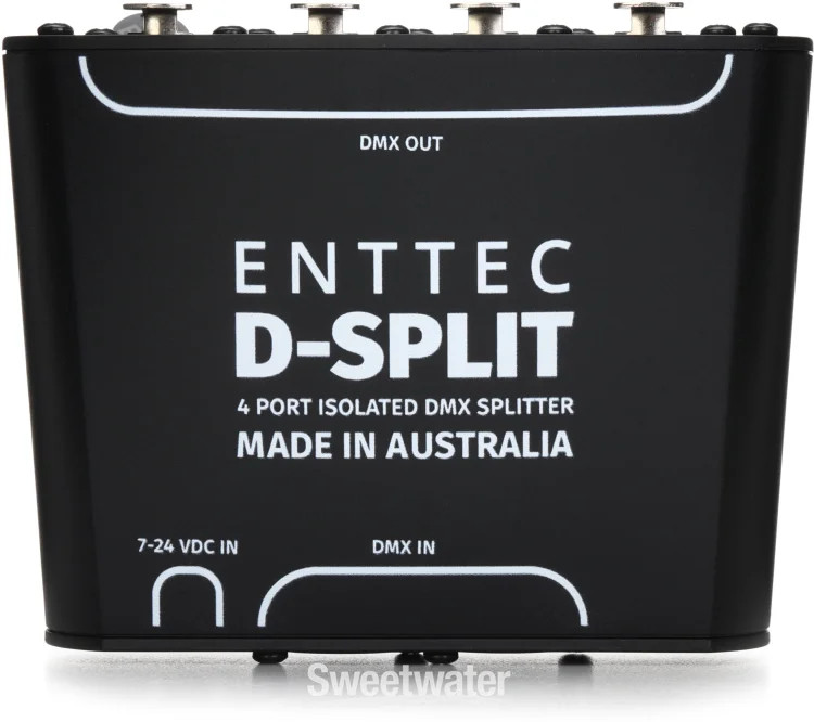 ENTTEC D-Split 4-port Isolated DMX Splitter