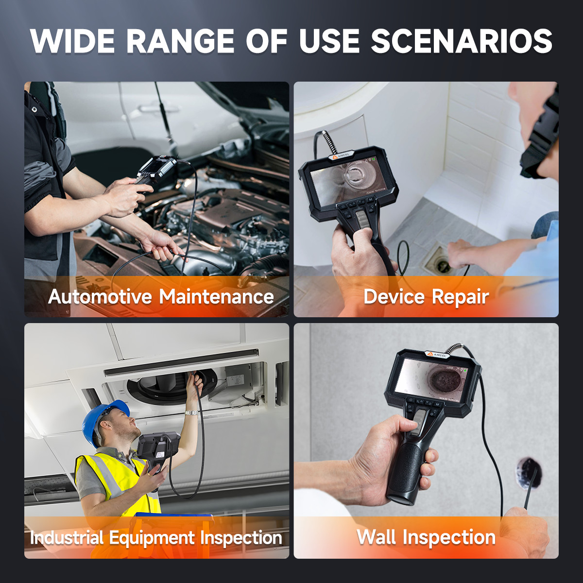 3.9MM Hose Borescope Camera Endoscope Inspection Camera with Light Imaging Kit